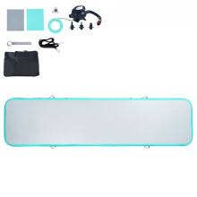Opblaasbare Gymnastiekmat-Duoku-400x100x10cm-met Elektrische Pomp-voor Thuis, Sportschool, Yoga, Cheerleading-Groen