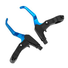 1 pair mountain bike brake levers aluminum alloy bicycle brakes grips Vbrake handlebar bicycle brake lever blue