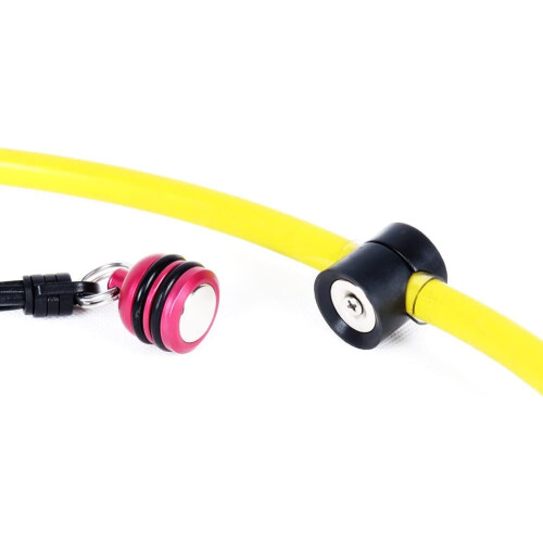 Scuba Diving Second Step Octopus Retaining Clip Magnetic Clamp Adjustable Hose and Bracket Red 2