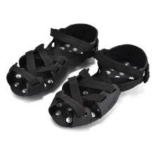 1 Pair Climbing Crampons NonSlip 32 Cleats Snow Ice Claw Shoes Spike Handle Stainless Steel Winter Outdoor Equipment Size3545