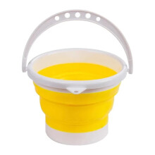 Brush Cleaning Bucket Retractable Brush Bucket Watercolour Gouache Washing Bucket Art Supplies Yellow