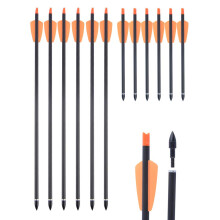12 pieces 9/16' carbon arrow spine 350 for compound and recurve bow