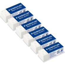 526 53 ABK3D Mars Plastic Rubber Mini Phthalate and Latex Pack of 3 on Blister Card (3), White Ref: 4798