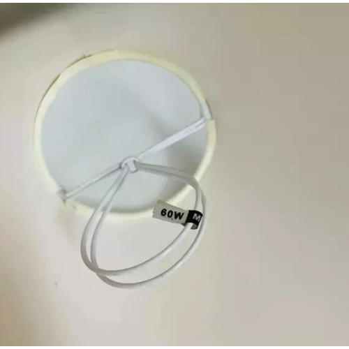 6 Inch  Cream Textured Fabric Clip On Shade 2
