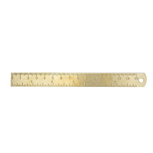 1 Piece 15cm Vintage Brass Ruler Bookmark Rose Gold Measuring Straight Ruler School Stationery Metal Painting Drawing Tool Durable