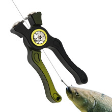 Fishing Line Scissors, NonSlip Aluminium Alloy Handle, Dark Green Black