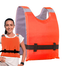 Life Jackets, Life Jacket with Reflective Strips, Swimming Equipment for Stand Up Paddling, Water Sports, Kayaking and Sailing orange