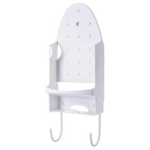 Ironing board hanger, heatresistant universal ironing rack, wall mount for ironing board, white
