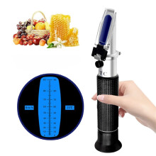 Refractometer 090% Sugar Brix Refractometer Food Content Juice Liquid ATC Measurement Tool and Calibrate