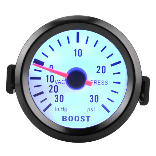 Μανόμετρο κενού, μετρητής πίεσης Turbo 2" 52 χιλιοστών με μπλε LED, μετρητής πίεσης