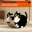 Chats Scratch Pad Chiot Lit Vache Chats Forme Lit pour Petit 7
