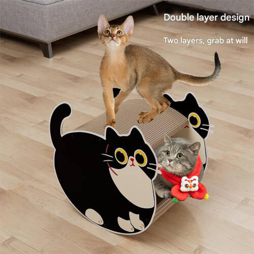 Chats Scratch Pad Chiot Lit Vache Chats Forme Lit pour Petit 1