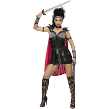 Fever Black Gladiator Costume , M 12-14