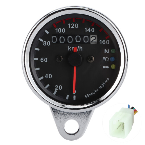 Μετρητής Ταχύμετρου Μοτοσικλέτας, Τάση 12V, Αδιάβροχο Σχεδιασμό, Universal Fitness,