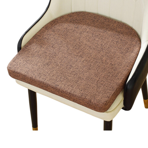 Coussin de siège en coton et lin rempli de perles,-Café noir 1