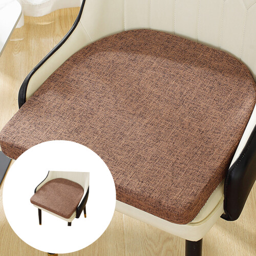 Coussin de siège en coton et lin rempli de perles,-Café noir 1 1
