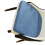 Coussin de siège élastique en coton et lin doux,-Bleu profond 1 1