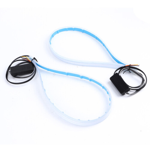Διπλός φωτισμός LED Strip4Cars Ευέλικτο φως ημέρας με διαδοχικό φλας Φωτεινός φωτισμός 2
