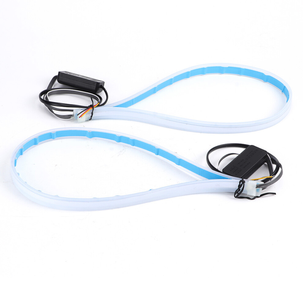 Dual Color Ing Led Strip 4 Cars Flexible Daytime Running W/ Sequential Turn Signal Bright Led Illumination Waterproof Design Cuttable Size Light 9139052971479