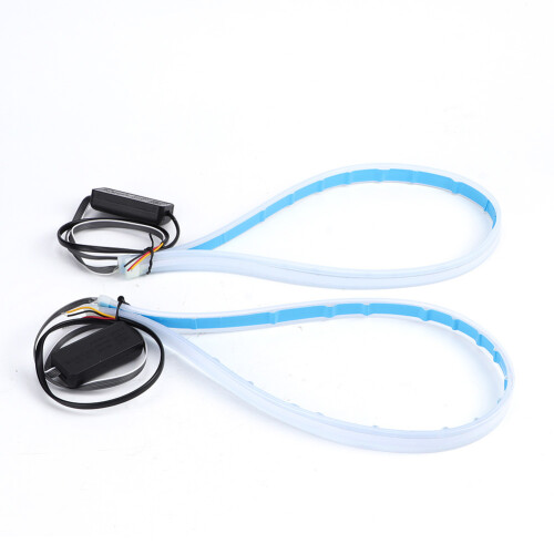Διπλός φωτισμός LED Strip4Cars Ευέλικτο φως ημέρας με διαδοχικό φλας Φωτεινός φωτισμός 1