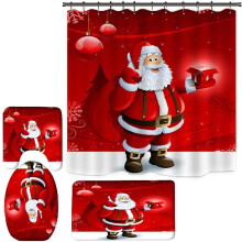 Luxuriöse Badematten-Kollektion, rutschfeste PVC-Rückseite, maschinenwaschbare Flanellmatten fürs Badezimmer, 4er-Set, ideal als