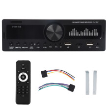 Marine stereo met Bluetooth auto-audiosysteem, multimedia autoradio met AM/FM-radio, USB-, AUX- en app-bediening, LCD-display en snellaadpoort.