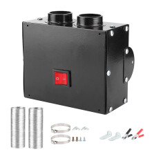 Vindusavdugger for frontruter, universal 12V 500W varmeapparat for lastebiler og biler, dempet viftesystem