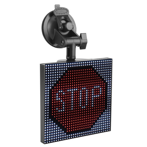 APP Control Programmable LED Display Smart Panel Bluetooth Wireless Full Color High Tech Gadget Funny Car Accessories Custom LED Text Interactive 1