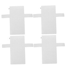 Pack of 4 Sheets Grid Foil Shape Mesh Material Laundry Weaving Bag Making Accessories Fabric Mesh Fabric for Making Bags Grid for Sewing Bags Handmade