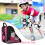Inline Skate Bag with Handle  Three Compartments, Breathable Mesh Rosered 2