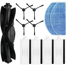 Balayeuse filtre HEPA brosse latérale rouleau brosse tampons de