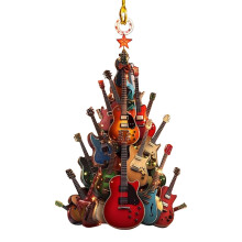 Guitar Christmas Hanging Decoration for Music Lovers