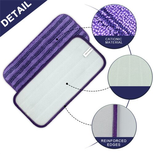 6x Replacement Mop Head Parts Washable Refill Flat Mop Cloth-D 2