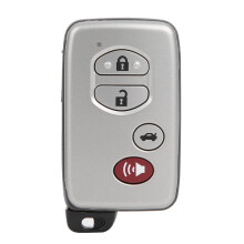 Chaveiro para Toyota Camry 2007-2009, Carcaça de substituição com design de 3+1 botões, controle remoto de entrada sem chave, carcaça durável