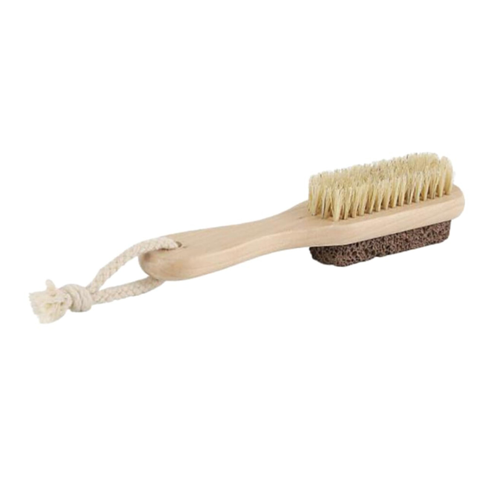 2 pieces brush pumice pedicure doublesided foot file remove dead skin wooden