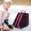 Ice Skating Carry Bag with Adjustable Shoulder Strap, Rosered 2