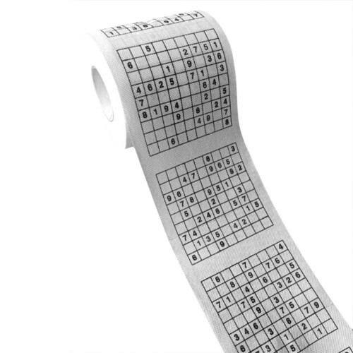Μοναδικό χαρτί υγείας Sudoku, μη ερεθιστικό χαρτί υγείας από χαρτοπολτό ξύλου για 1