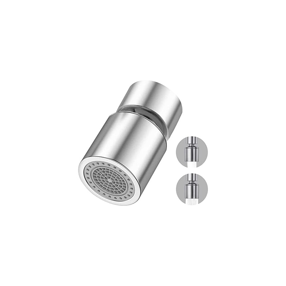 Swivel Kitchen Sink Aerator, Dual-Function 2-Flow Sprayer For Convenient Washing In All Sink Corners, 360 Degree Swivel Ensuring Maximum Accessibility 9453559015567