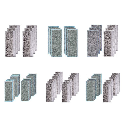 6/12Pieces Replacement Robot Vacuum Cleaner Washable Mop Rags-E 2