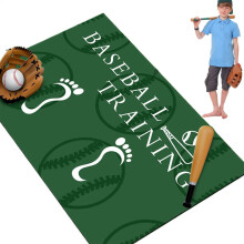 Baseball Batting Mat for Batting Cage  Professional Baseball Batting Mat, Noise Reduction, Softball Training Pad for Home and School Beginners Green