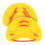Swimming Paddle, Hand Swimming Paddle  1 Pair  Adjustable Straps, Yellow 1