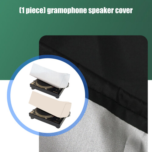 Breathable Cooling Cover for Record Player Speakers with-silver 2
