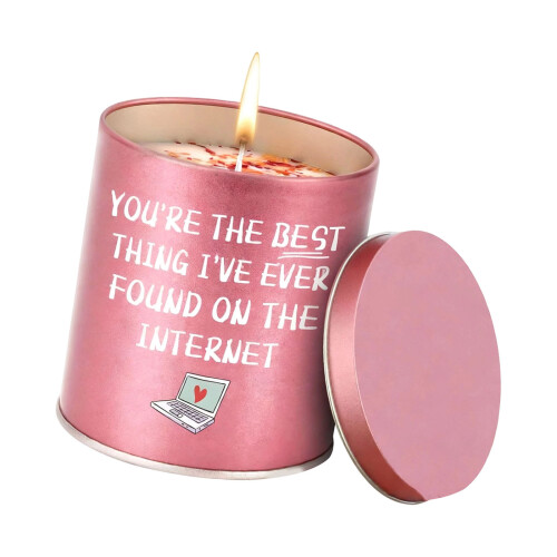 1Piece Scented Candle Gift Soys Wax-Pink notebook model