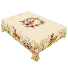 Zacht fluwelen paastafelkleed met stevig,-100x150cm ZB702 4