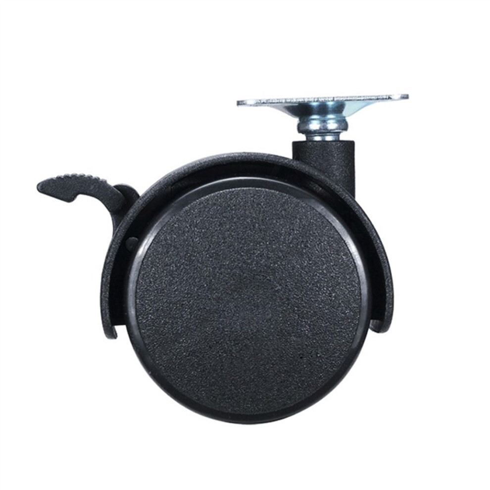 Swivel Castors 4 Pack Chair Wheel Furniture Castor 30Mm 40Mm 48Mm Plate With Brake Swivel Castors Replace Trolley Castors Black Furniture Castors 9426802054798