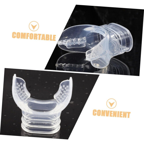 Diving Silicone Snorkel Bite Silica Gel Transparent 1