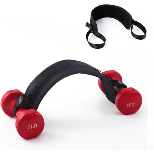 Exercise Thrust Belt for Dumbbells, Waist Belt Band, Heavy Weights, Deep Thrust Trainer for Strength Training, Squats, Workout 2