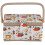Sewing Box with Sewing Kit Accessories, Fabric Sewing Basket Craft Box 1