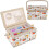 Sewing Box with Sewing Kit Accessories, Fabric Sewing Basket Craft Box 2