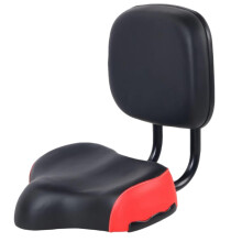 bicycle seat with backrest, soft